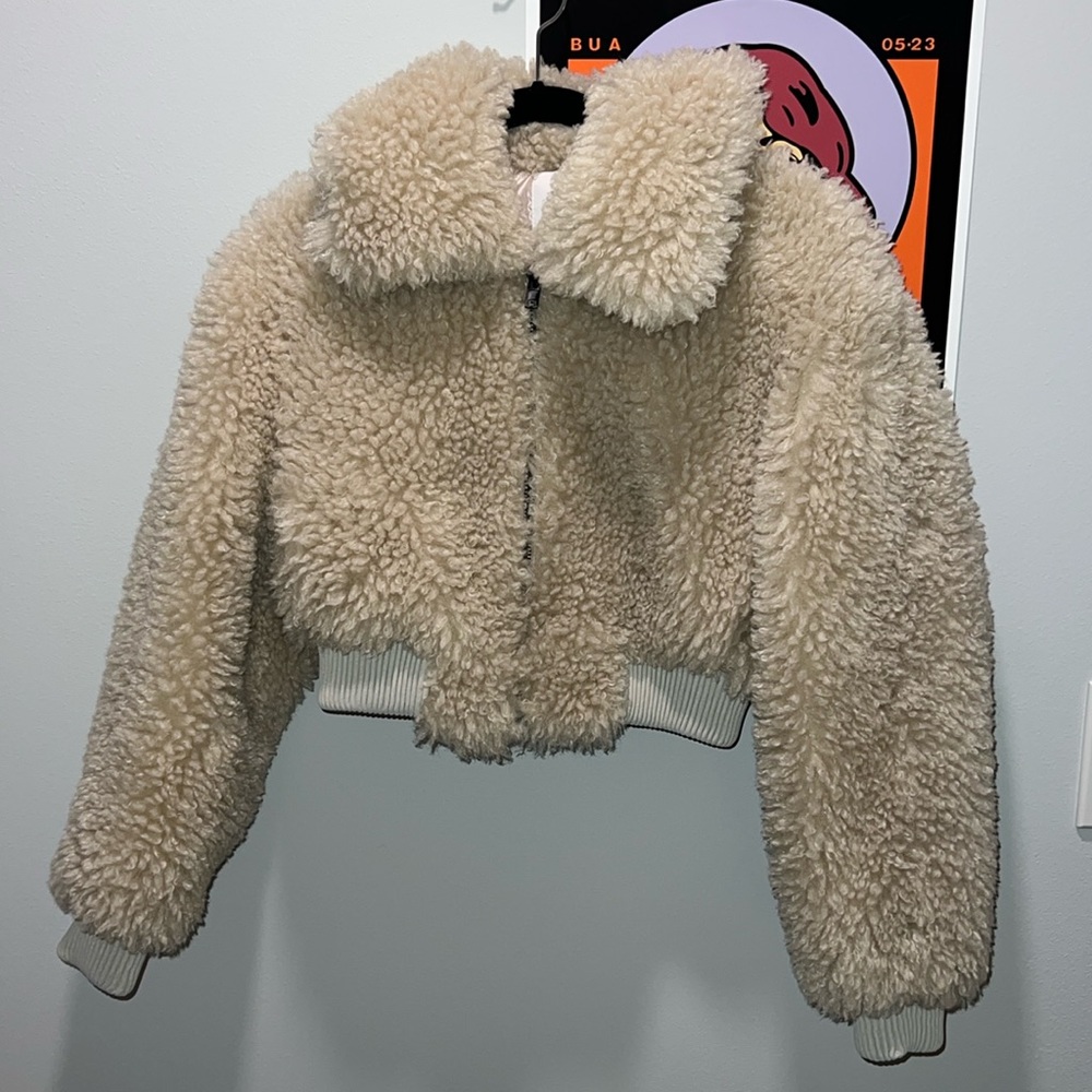 Mango Teddy Jacket size x-small LIKE NEW